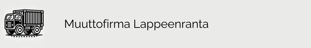 Muuttofirma Lappeenranta